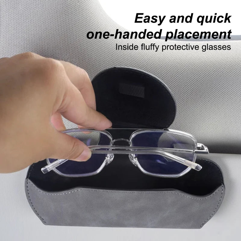 Car Emblem Sunglasses Clips Glasses Holder Car Sun Visor Glasses Box For Mercedes Benz W212 W213 W205 W177 W247 W176 CLS CLA CLK