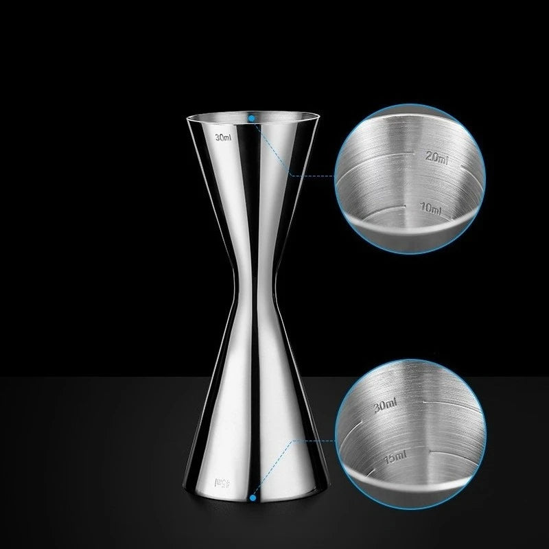 30/45ml 30/60ml 45/60ml 60/90ml Stainless Steel Cocktail Wine Shaker Measure Cup Double Shot Drink Kitchen Gadgets Tool