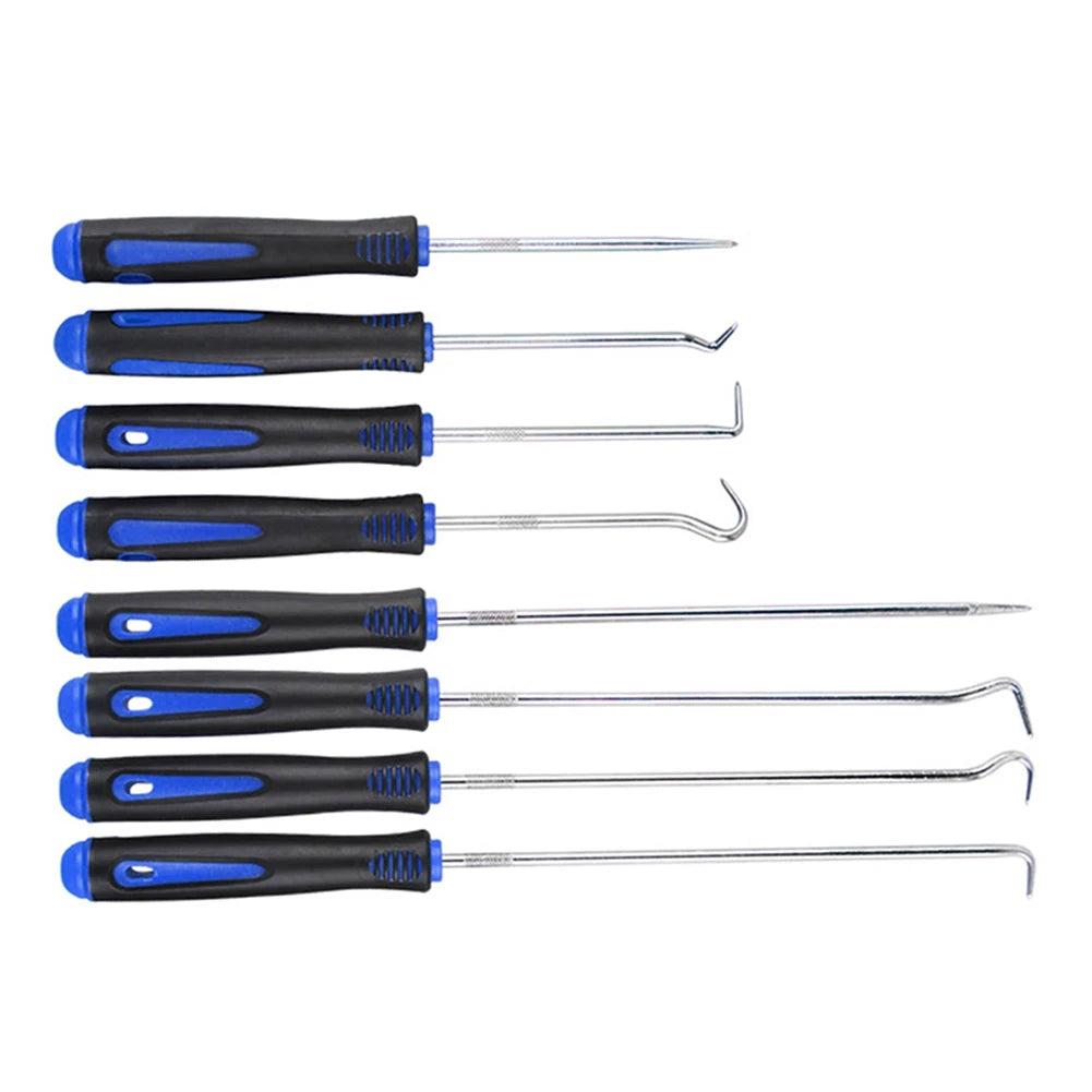 8pcs Remove Hose Washer Pickup Kit Hook Puller Pick Tool For Car Auto Oil Seal/O-Ring Seal Gasket Pick Hooks Puller Remover