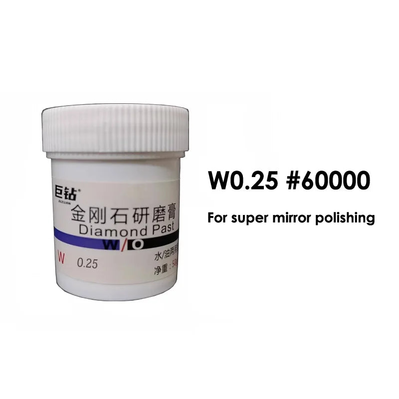 50g W0.18-60 Diamond Paste Compound Mold Die Mirror Polishing Lapping Syringes Micron Glass Jade Jewelry Metal Buffing Grinding