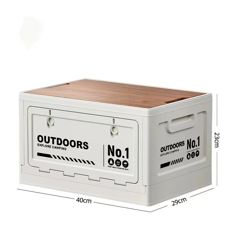 Outdoor Camping Storage Box Car Trunk Organizer Portable Picnic Basket Multi-functional Foldable Tool