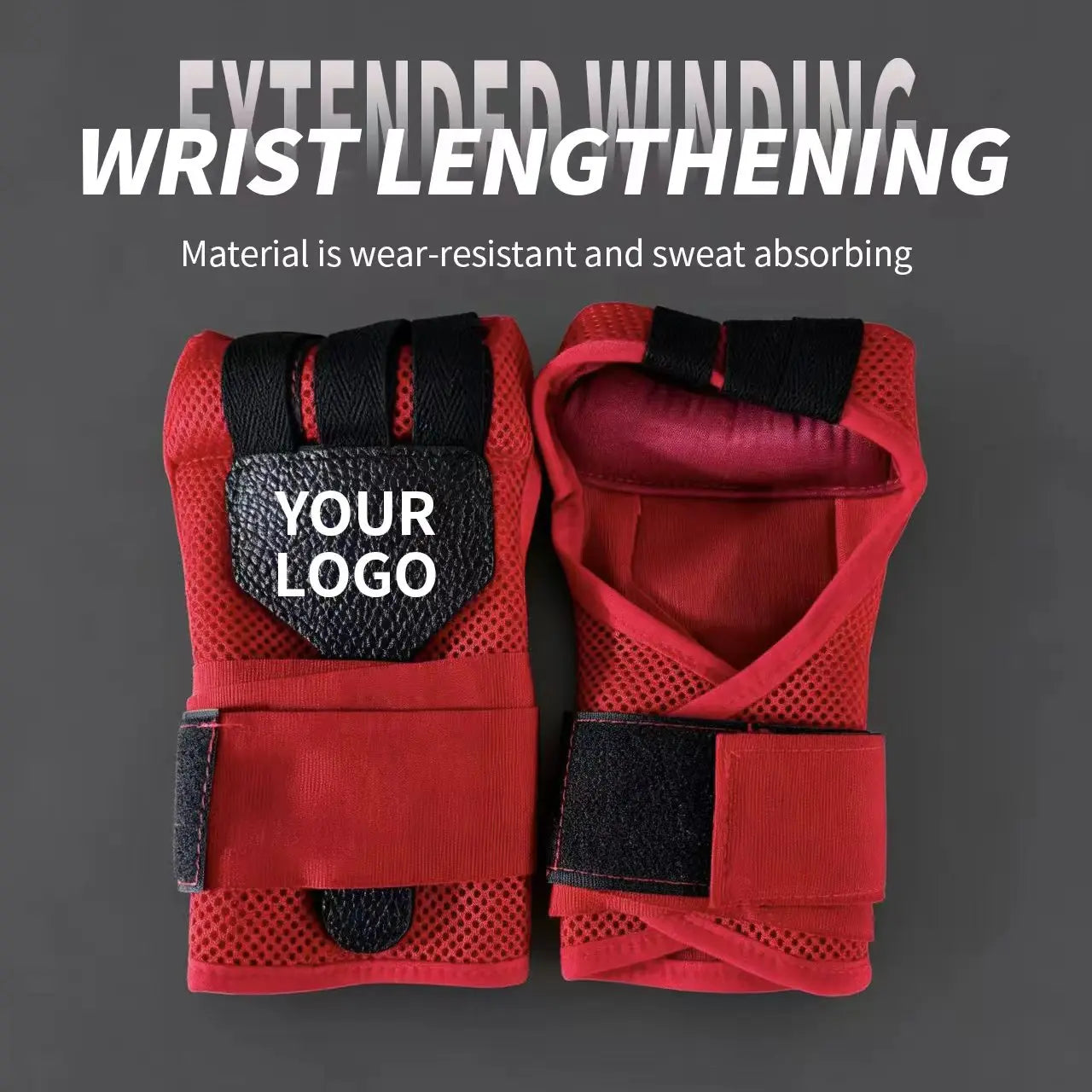 Polyester Boxing Gloves Adjust Strap Shock Absorb Fight Hand Wrap Wrist Support Breath Liner Training Guard Boxing Training