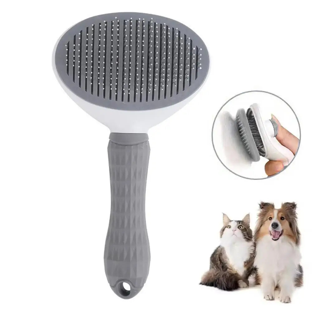 Pet Dog Brush Cat Comb Self Cleaning Pet Hair Remover Brush For Dogs Cats Grooming Tools Pets Dematting Comb Dogs Accessories