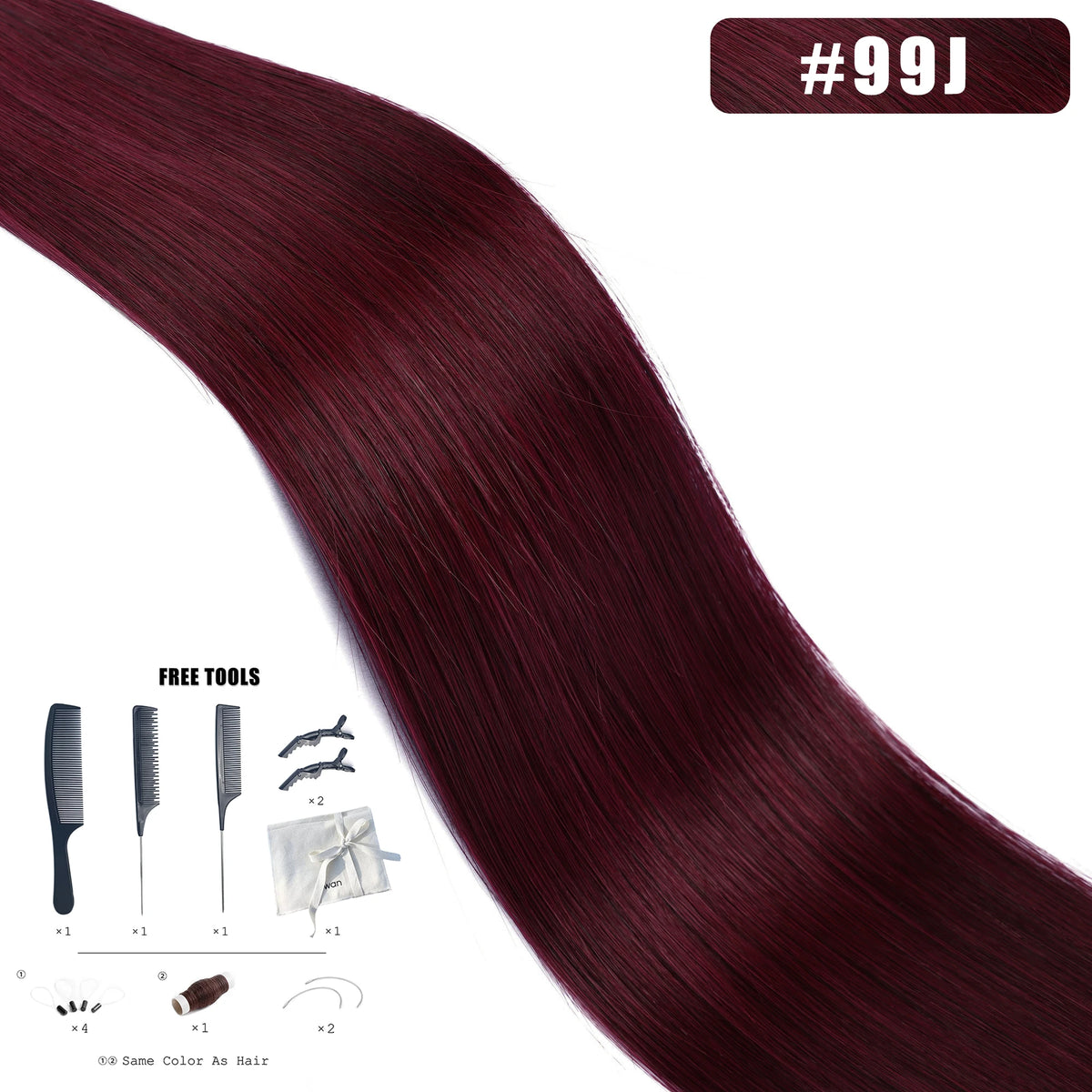 Genius Weft Human Hair Extensions 50G Remy Human Hair Invisible Brazilian Hair Extensions Hair Bundles