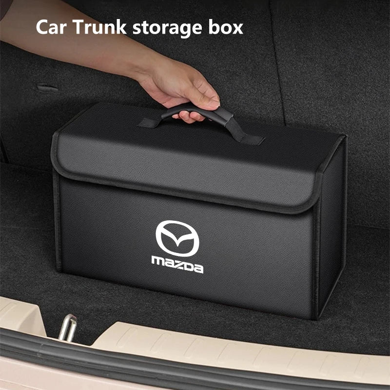 Car Trunk Storage Box Organizer For Mazda 2 3 5 6 CX-60 CX-90 CX-70 CX-7 Foldable Stowing Tidying Bag Container Bag Accessories