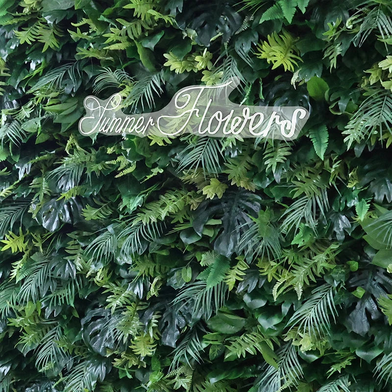 5D Green Turtle Leaf Flower Rolling Up Curtain Flower Wall Wedding Backdrop Decor Milan Turf Fabric Plant Wall Event Party Props