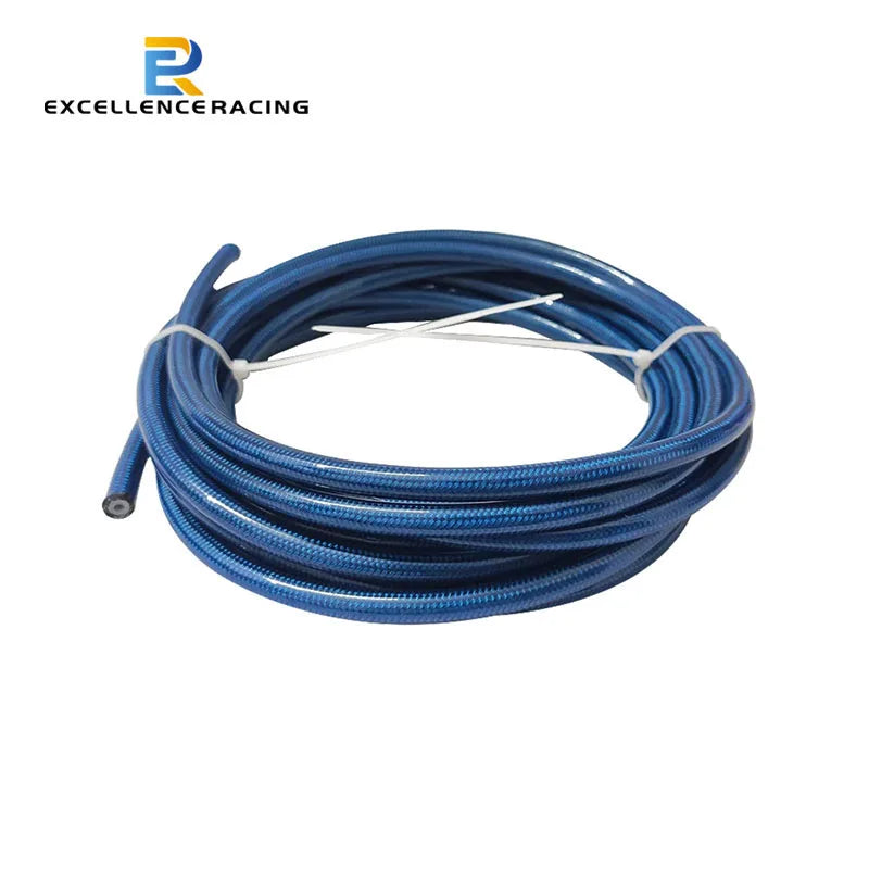 Motorcycle AN3 5m/lot braided Stainless Steel PTFE brake line hose FLUID HYDRAULIC hose PTFE brake line Gas Oil Fuel tube pipe