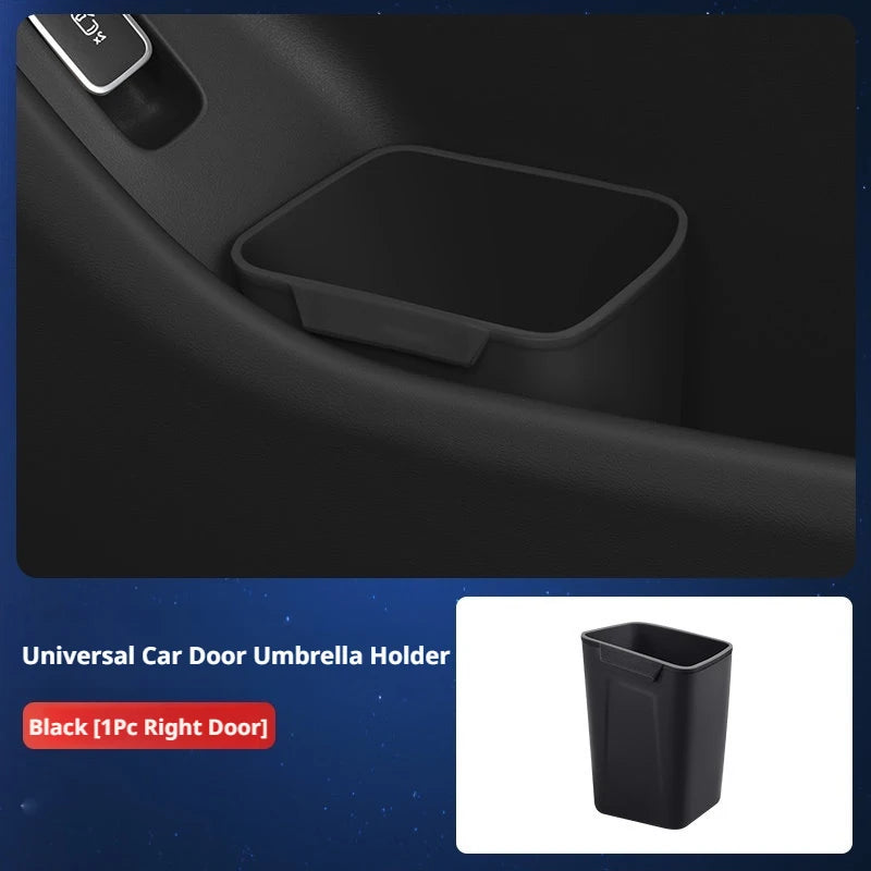 SEAMETAL 1/2PCS Car Door Silicone Trash Can Multifunctional Garbage Bin Umbrella Bucket Storage Box Car Interior Accessories