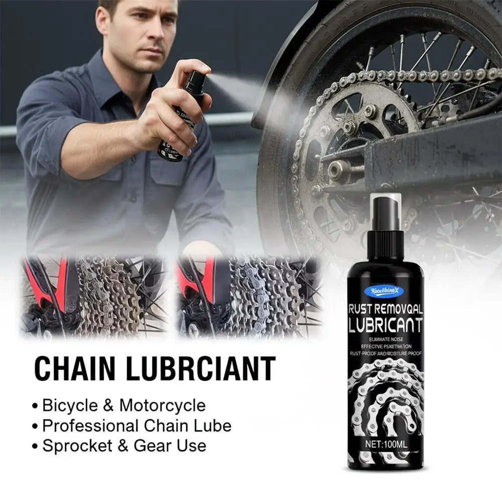 Bicycle And Motorcycle Chain Lubricant Reducing Wear Strong Rust Remover Smooth & Reliable Chain Protector