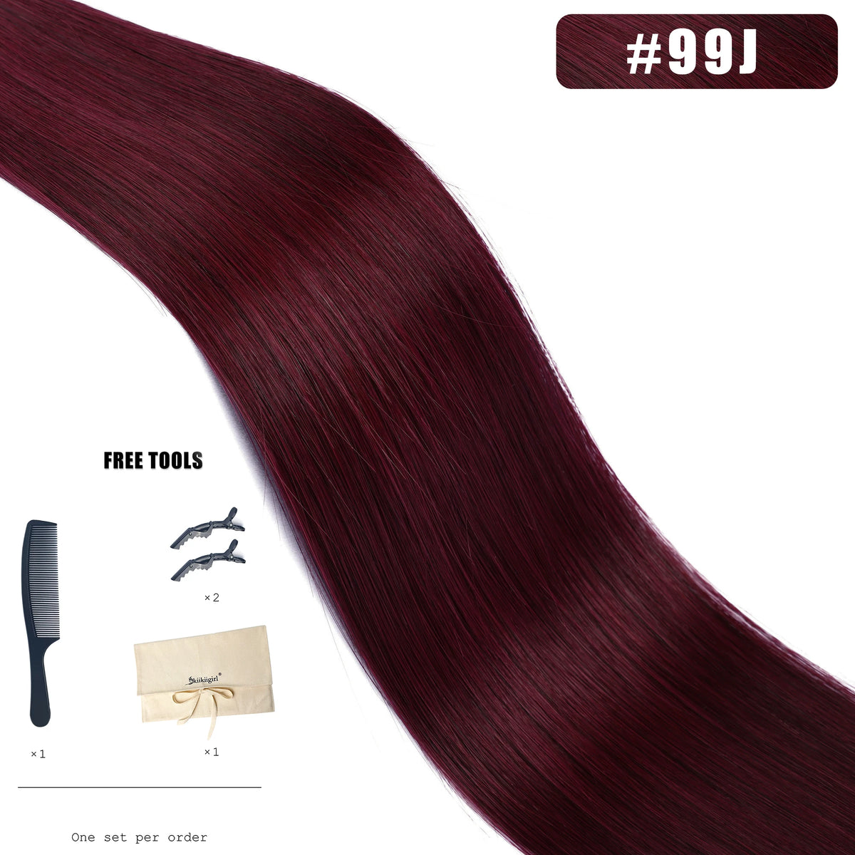 Butterfly Weft Hair Extensions Human Hair Invisible Flat PU with Hole Twin Tabs Hair Weft 12-24inch Micro link 100g