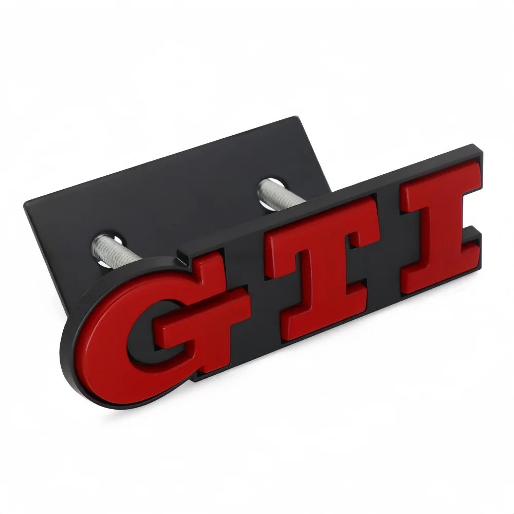 3D Metal Car Grille Sticker GTI Emblem For Volkswagen Golf 5 Polo Golf 7 5 6 Mk6 7 R 7 Gtd Mk7 Mk4 Mk5 GTI Car Stickers