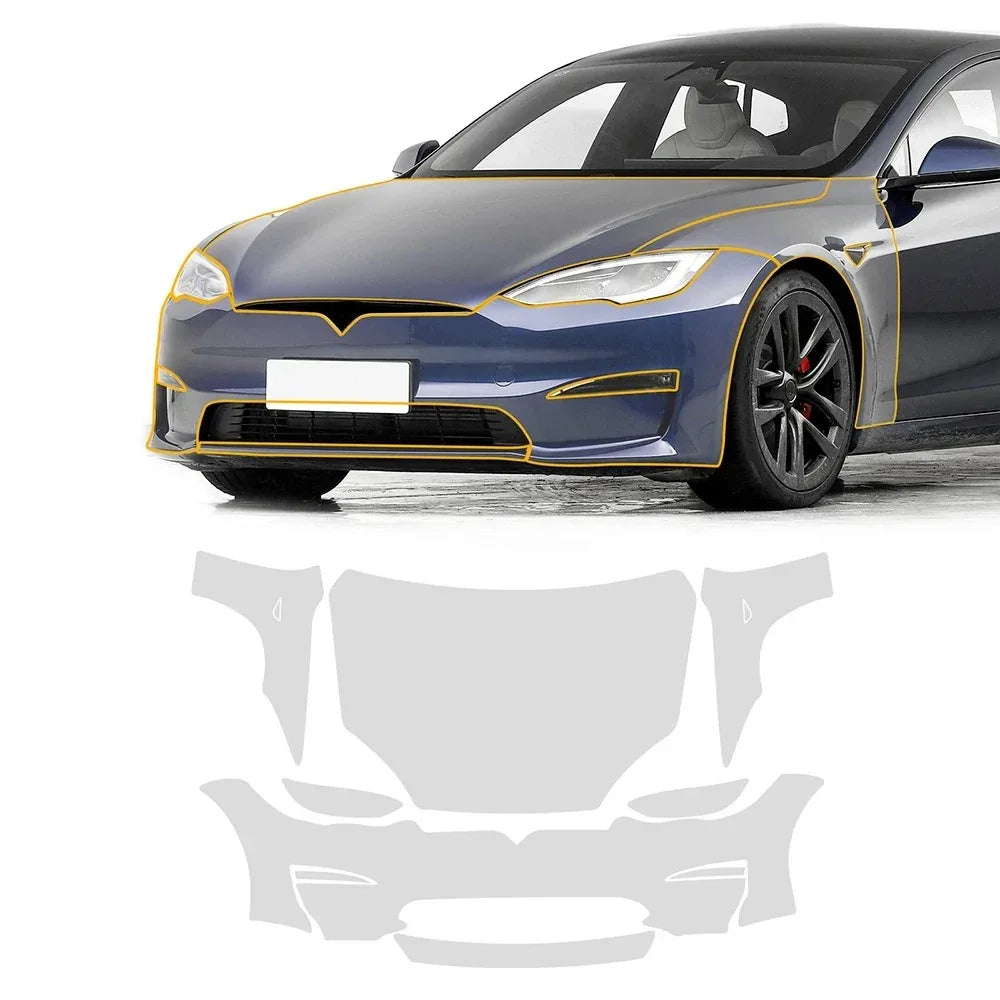 For Tesla Model 3 Y X S 2016-2023 3 Highland 2024 Pre-cut Car Body TPU Transparent Car Protective PPF Scratch Resistant Film