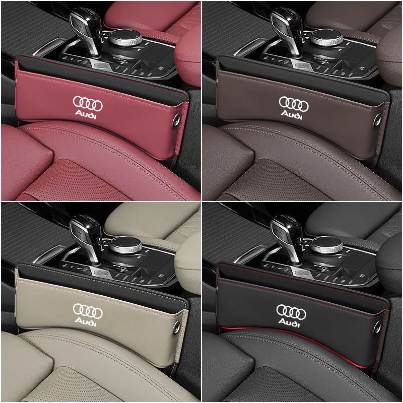 Car Seat Gap Multifunction Crevice Storage Box for Audi A3 A4 A5 A6 A7 A8 Q2 Q3 Q4 Q5 Q6 Q7 Q8 A1 TT