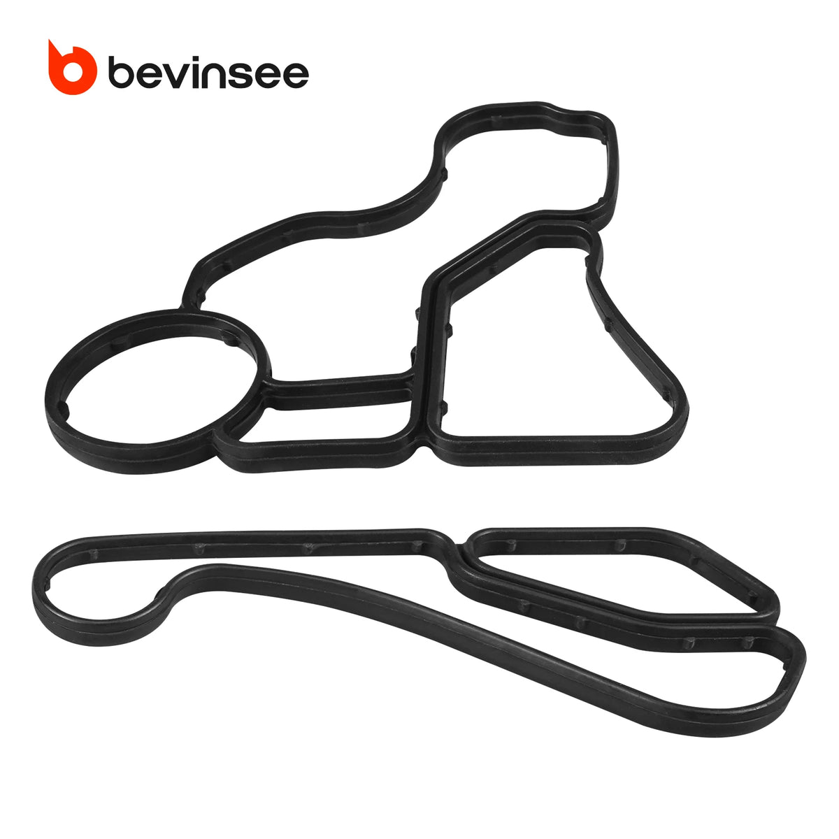 BEVINSEE Engine Oil Filter Housing Gasket & Cooler Seal Kit for BMW E90 E91 E92 E93 F30 F31 F34 E82 E88 F10 F11 E60 E61 F15 E70