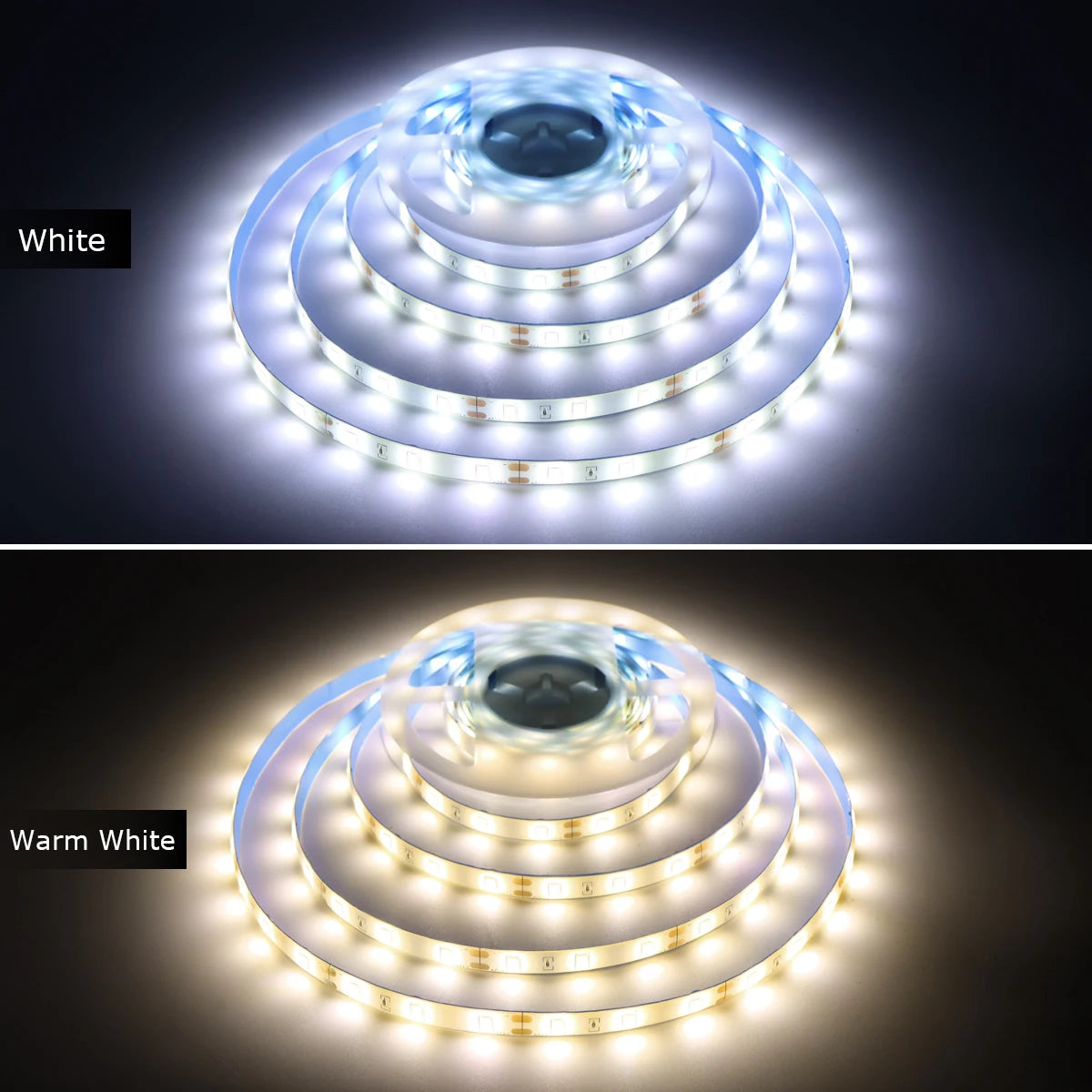 Waterproof 2835 LED Strip with 110V 220V to 12V EU US Power Adapter Plug PIR Motion Sensor Switch Ruban LED Under Cabinet Light
