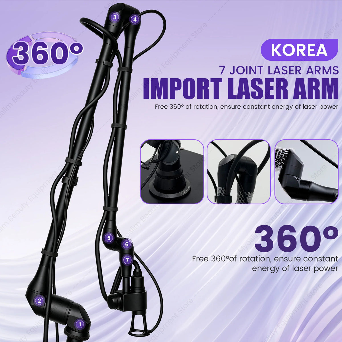 New CO2 Fractional Lase Machine Anti‑Aging Wrinkle Softening Acne Scar Remove Stretch Mark Fading Skin Care Salon Device