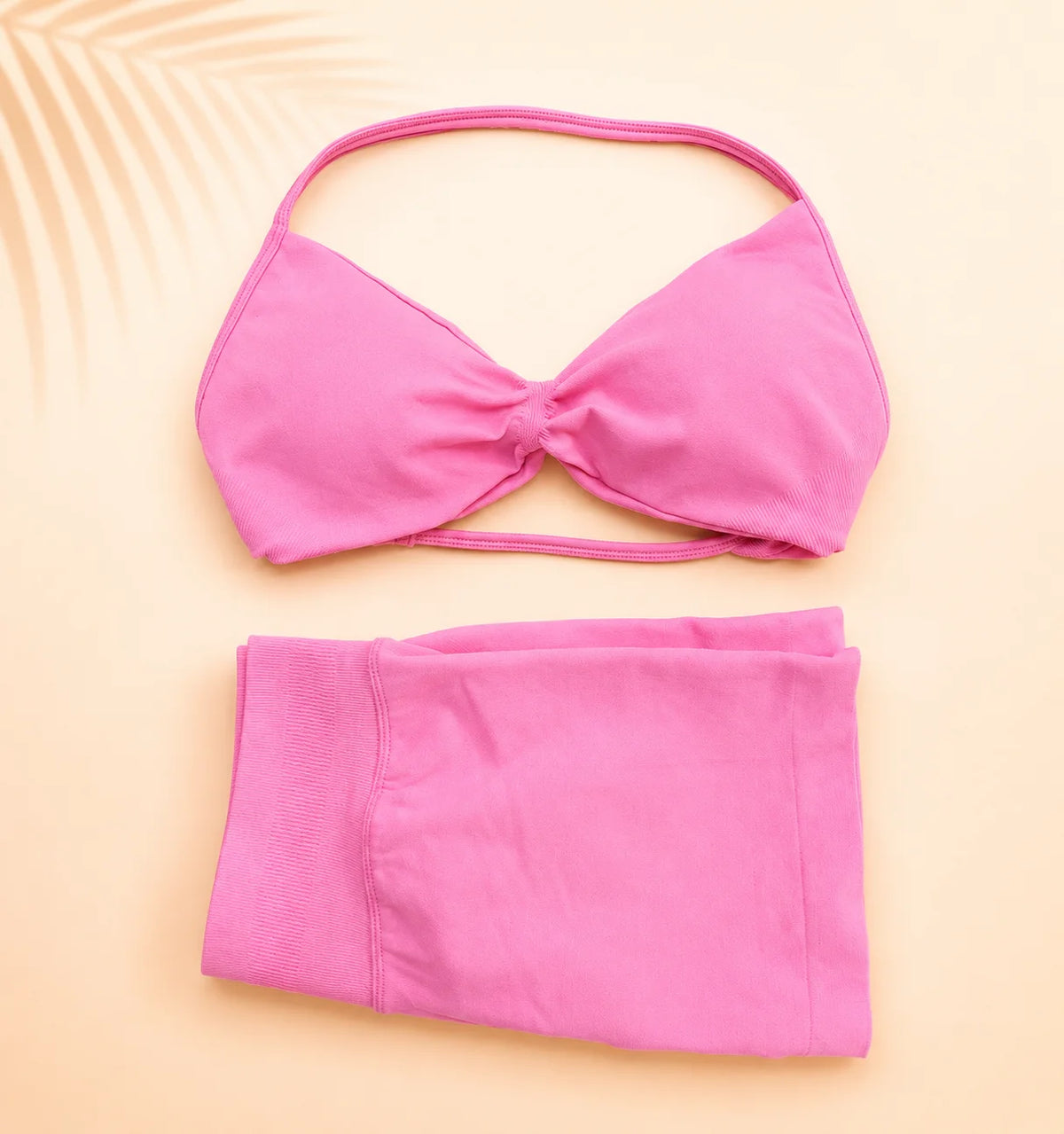 Women Yoga Set Ruched Sports Bra High Waist Shorts 2 Piece Workout Outfit Gym Fitness Activewear Seamless Training Set