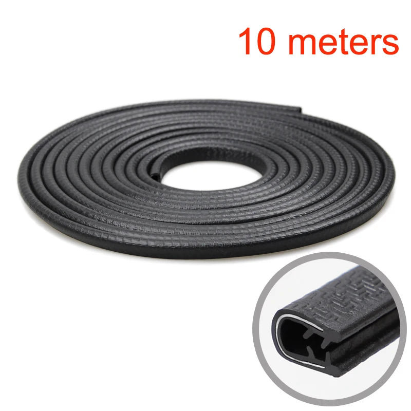 SEAMETAL Universal Car Door Edge Anti Scratch Protector 10M Sealing Strip Guard Trim Auto Door Protector Car-styling Accessories