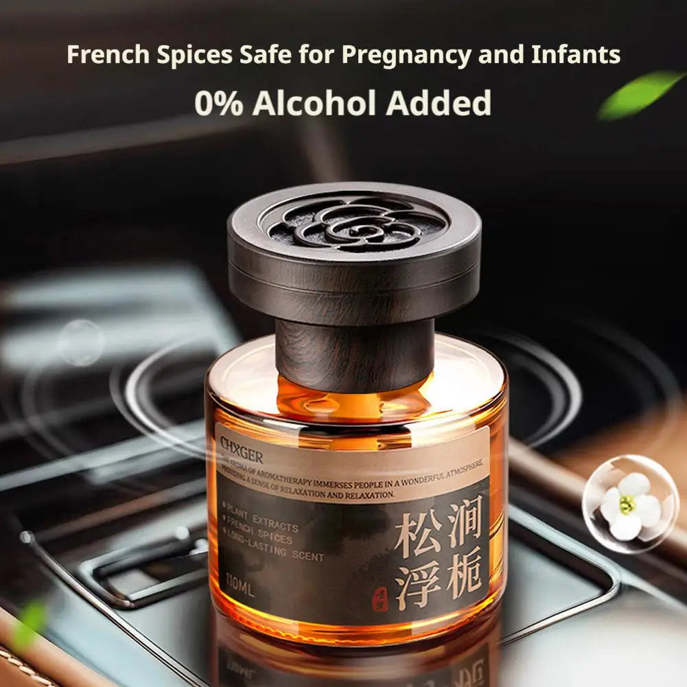110ml Car Perfume Long-lasting Air Freshener Essential Oil Diffuser Odor Eliminator for Car and Home Interior Decor