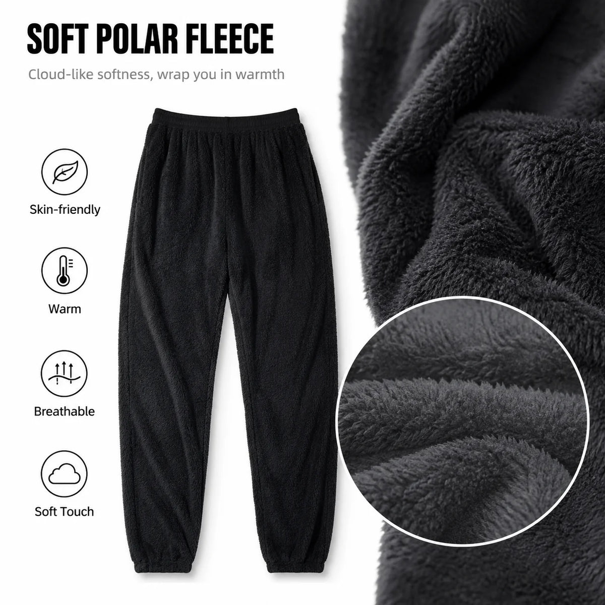 Yamaci Primaloft Evolve Fleece Pants Ultralight Fleece Winter Warm Trouser Thermal Base Layer Hiking Outdoor Camping Casual Pant