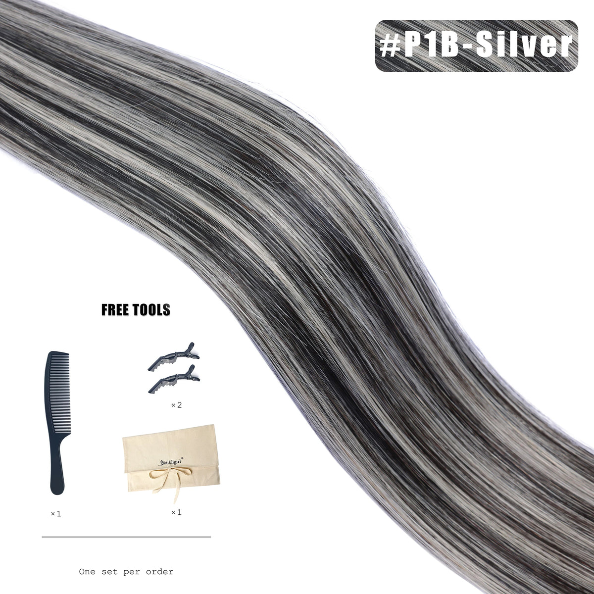 Butterfly Weft Hair Extensions Human Hair Invisible Flat PU with Hole Twin Tabs Hair Weft 12-24inch Micro link 100g