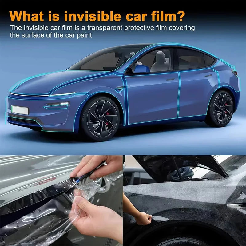 For Tesla ModelY Juniper2025 TPU Transparent Sticker Body Accessories Styling Pre-Cut Paint Protection Film Car Clear Kit Sticke