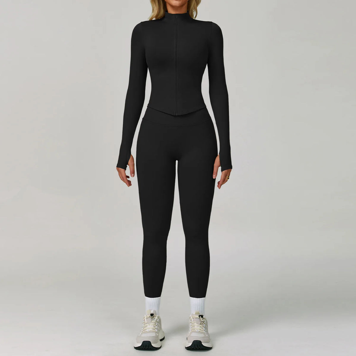 2/3PCS Seamless Yoga Set Gym Workout Athletic Wear Women Legging Fitness Bra Crop Top Long Sleeve Sports Shorts Activewear XP272