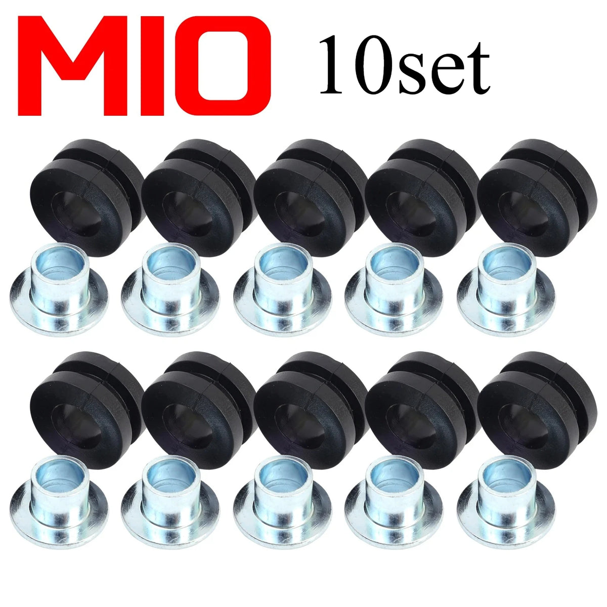 Motorcycle Rubber Grommet Kit Fairing Bolt Cushion Washer Steel Bushing Spacer for Honda Suzuki ATV Accessories M6/M10