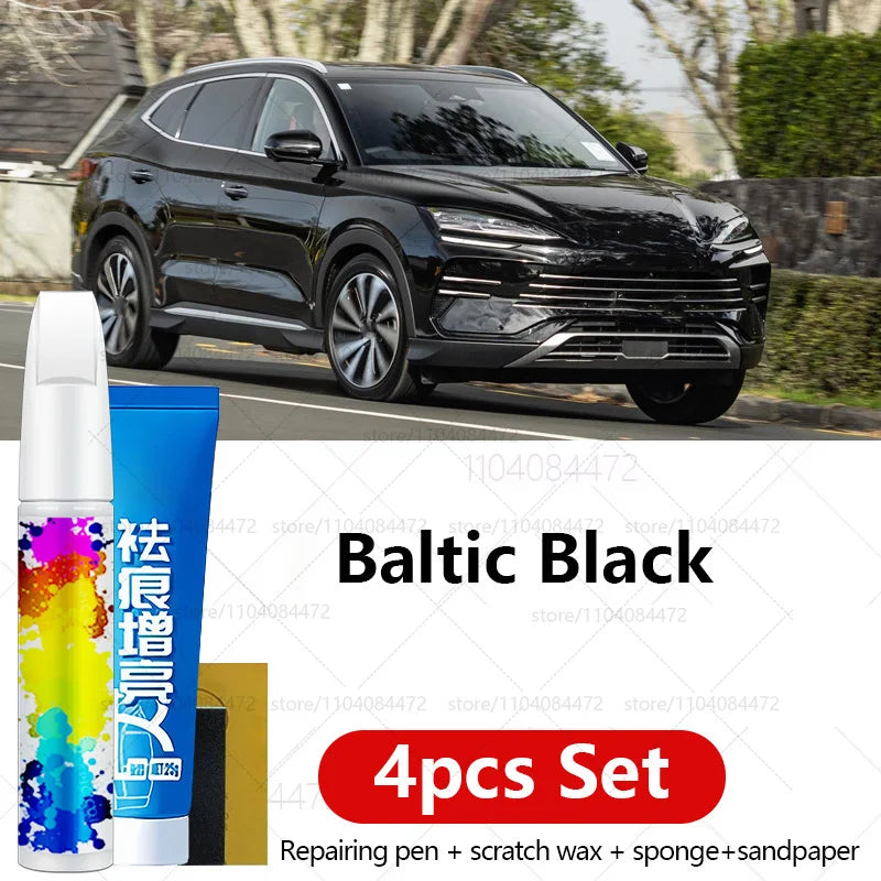 Car Paint Repair Pen For 2023-2025 BYD Sealion 6 Paint Scratch Repair Accessories 4PCS Azure Blue Baltic Black White Stone Grey