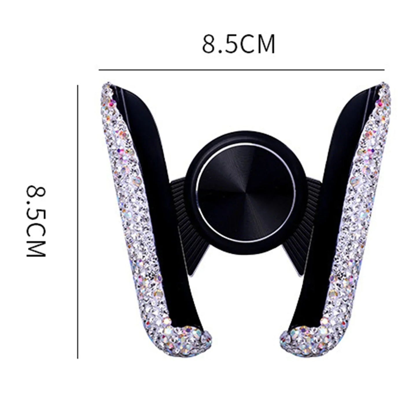 Stylish and Shiny Crystal Diamond Car Phone Holder 360° Rotatable Universal Fit for Secure Grip and Stylish Upgrades