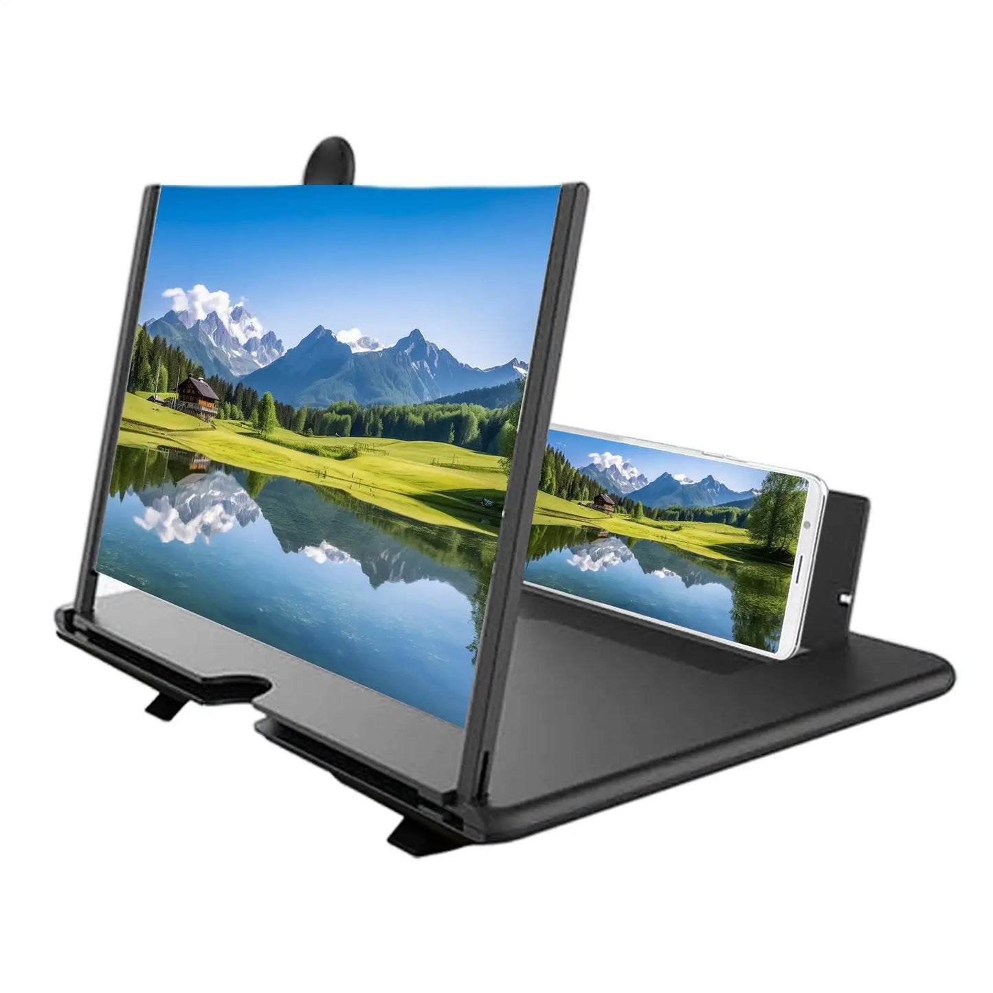 HD Multi functional Mobile Phone Screen Magnifier and Phone Holder Screen Video Amplifier Enlarged Screen Phone Stand