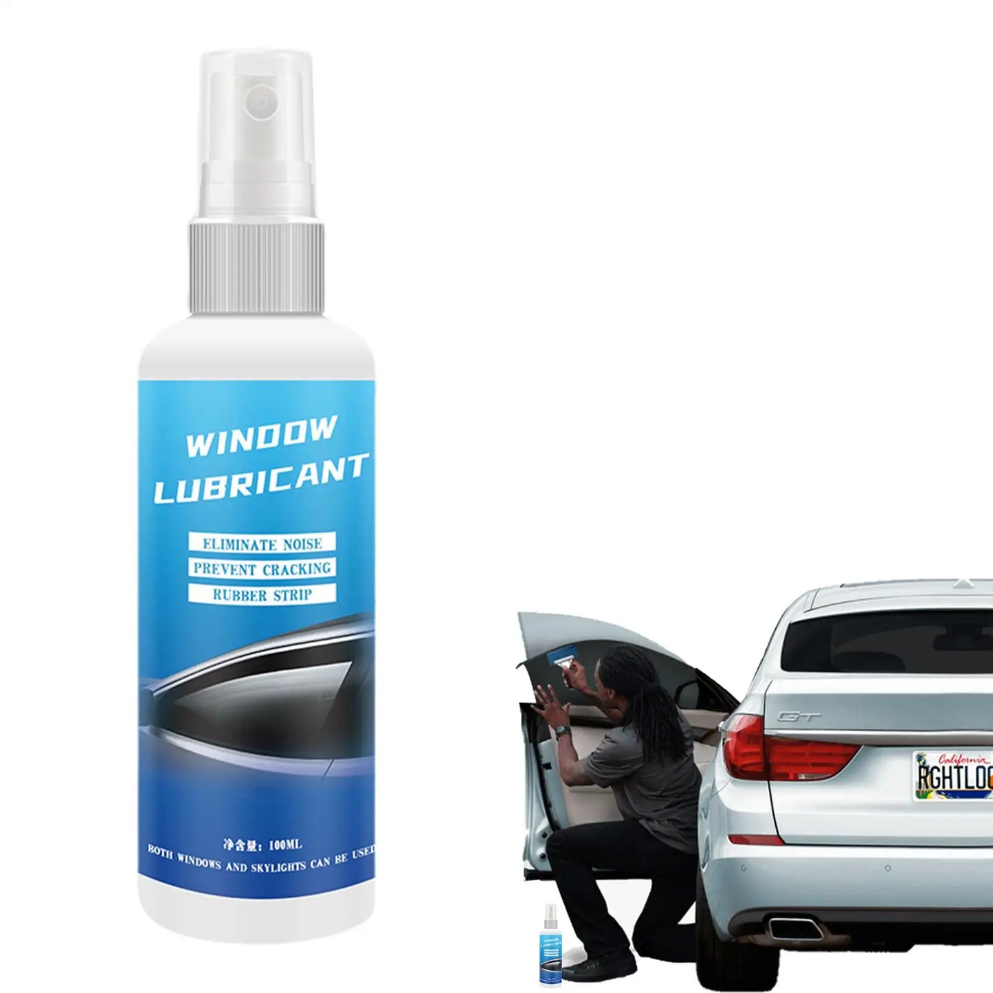 100ml Silicone Spray Lubricant Multi Surface Rubber Care Lubrication For Window Door Seals Car Maintenance Eliminates Noise