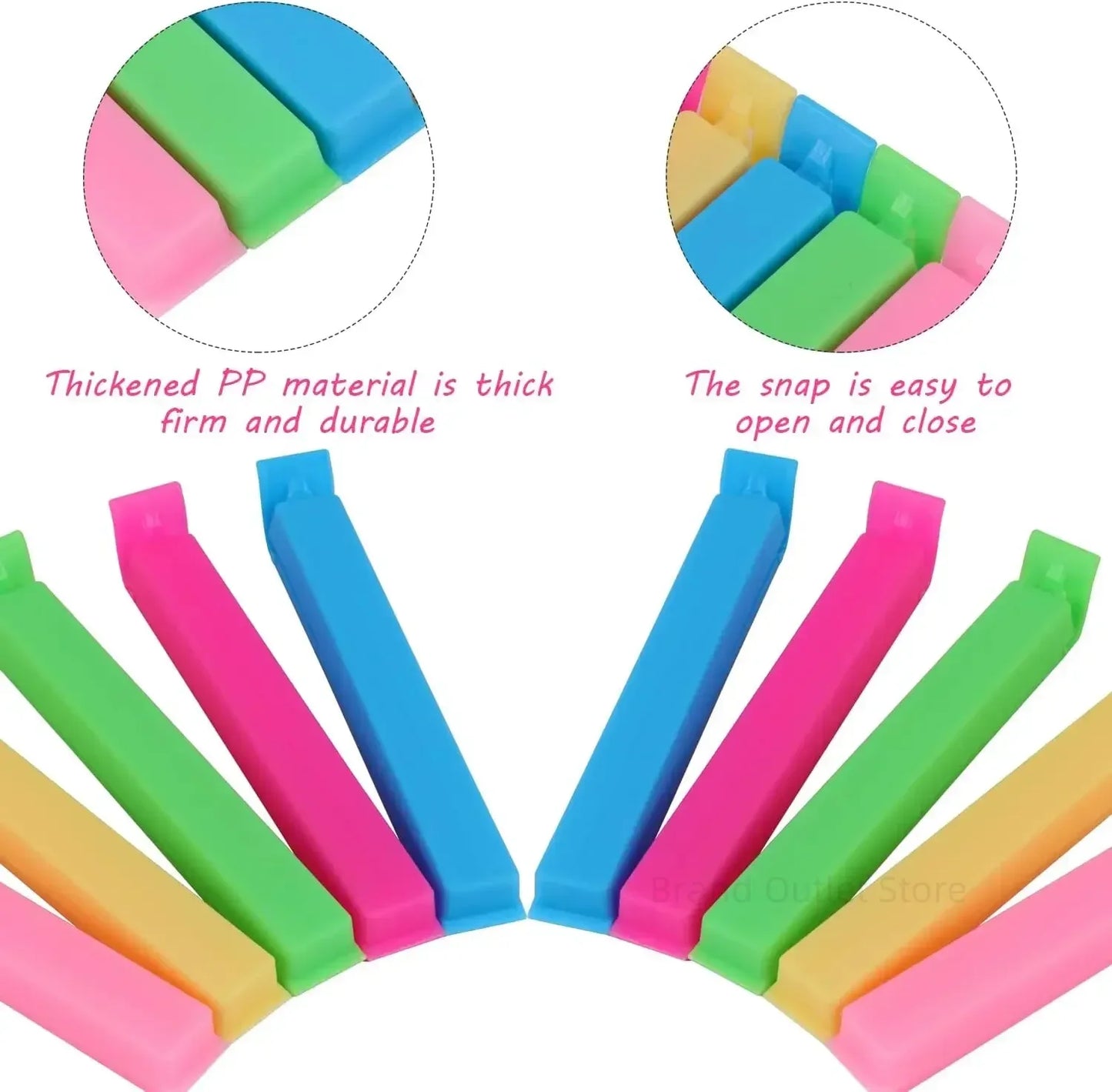 5/20PCS Portable Kitchen Storage Food Snack Seal Sealing Bag Clips Sealer Clamp Plastic Tool Kitchen Accessories Food Bag Clips