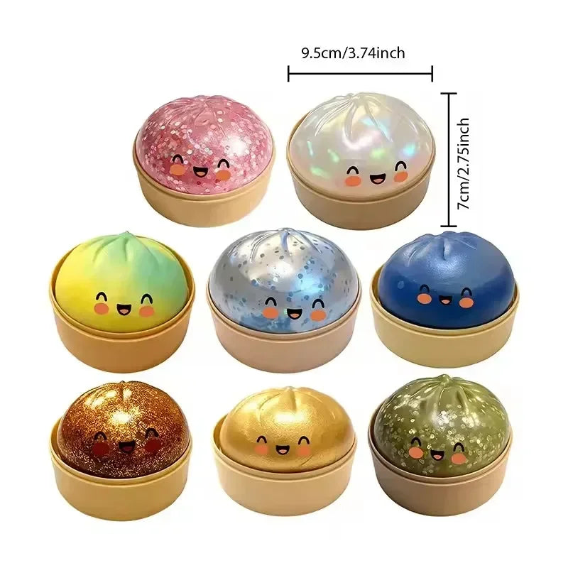 Dumpling Squishy ULTRA RARE Gold Glitter Hidden Edition Dumpling Squishies