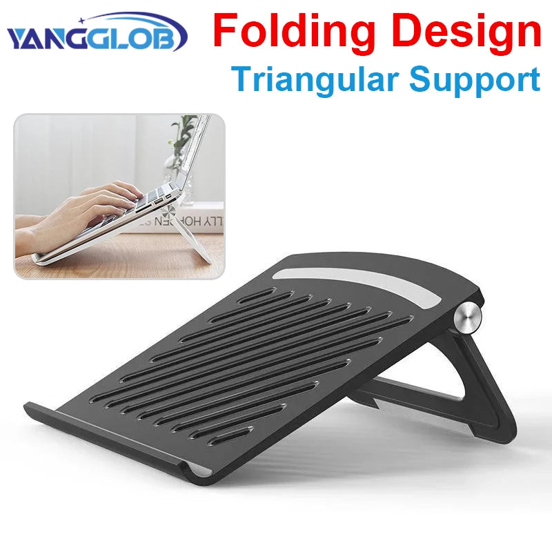 Foldable Laptop Stand For iPad Macbook Mac Pro PC Notebook Tablet Computer Accessories ABS Desktop Bracket Support Cooling Stand