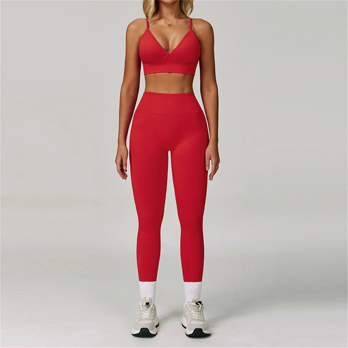 2/3PCS Seamless Yoga Set Gym Workout Athletic Wear Women Legging Fitness Bra Crop Top Long Sleeve Sports Shorts Activewear XP272