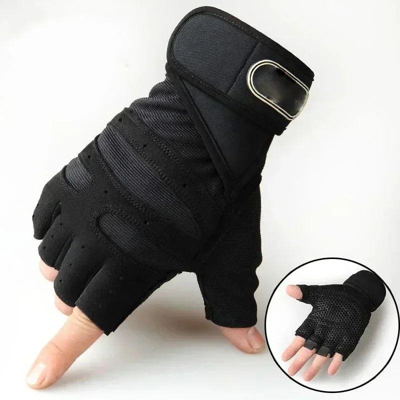 Training Gloves Cycling Equipment Fitness Half-finger Gloves Men Women Protective Anti-slip Wrist Guard Barbell Sports Exercise