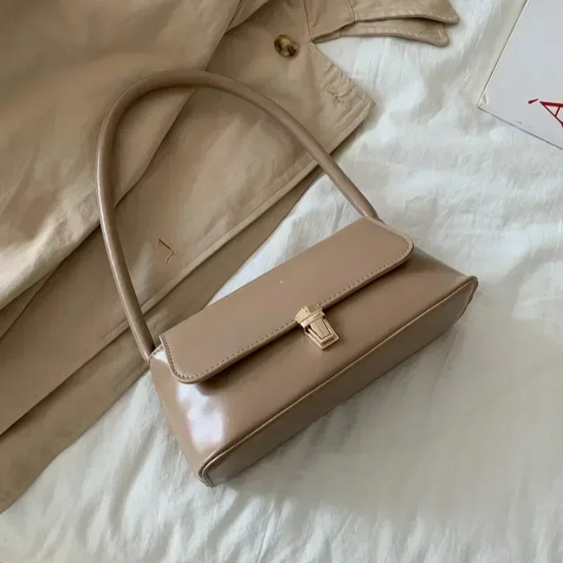 Luxury Brand Crossbody Bags for Women Fashion Design Underarm 2026 Woman Shoulder Bag Female Handbag and Purses Solid Color