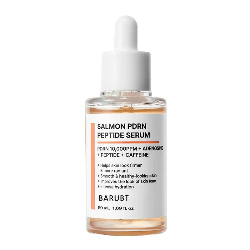 Korean Salmon PDRN & Copper Peptide Face Serum,Centella Asiatica Hydrating Repair Essence, Lightweight Glow Moisturizer All Skin