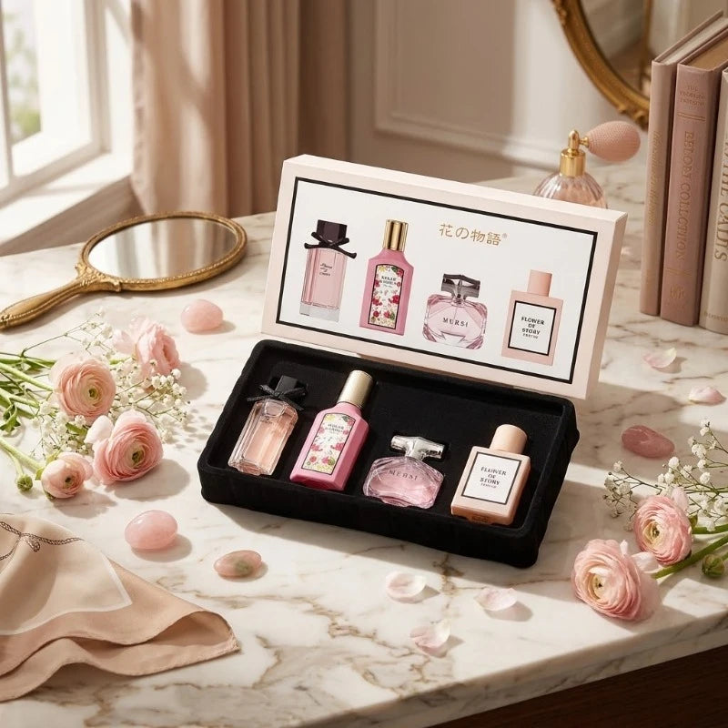 3x25ML Plus 35ML Luxurious Perfume Elegant Sophisticated Fresh Soft Alluring Sweet Long Lasting Captivating Refined Scent Gift