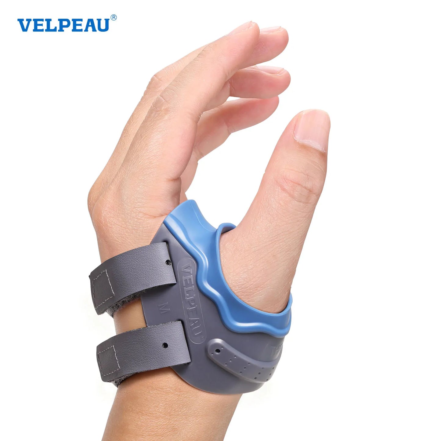 VELPEAU CMC Thumb Brace with Shape-memory Restriction Splint, Thumb CMC Joint Stabilizer for Thumb Basal Arthritis Pain Relief