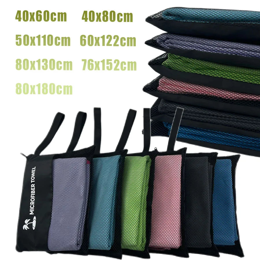 Microfiber Towel Quick Dry Towel Travel Towel Sports Towel Beach Towel Sandproof Soft Light Towel For Swim, Yoga, Gym