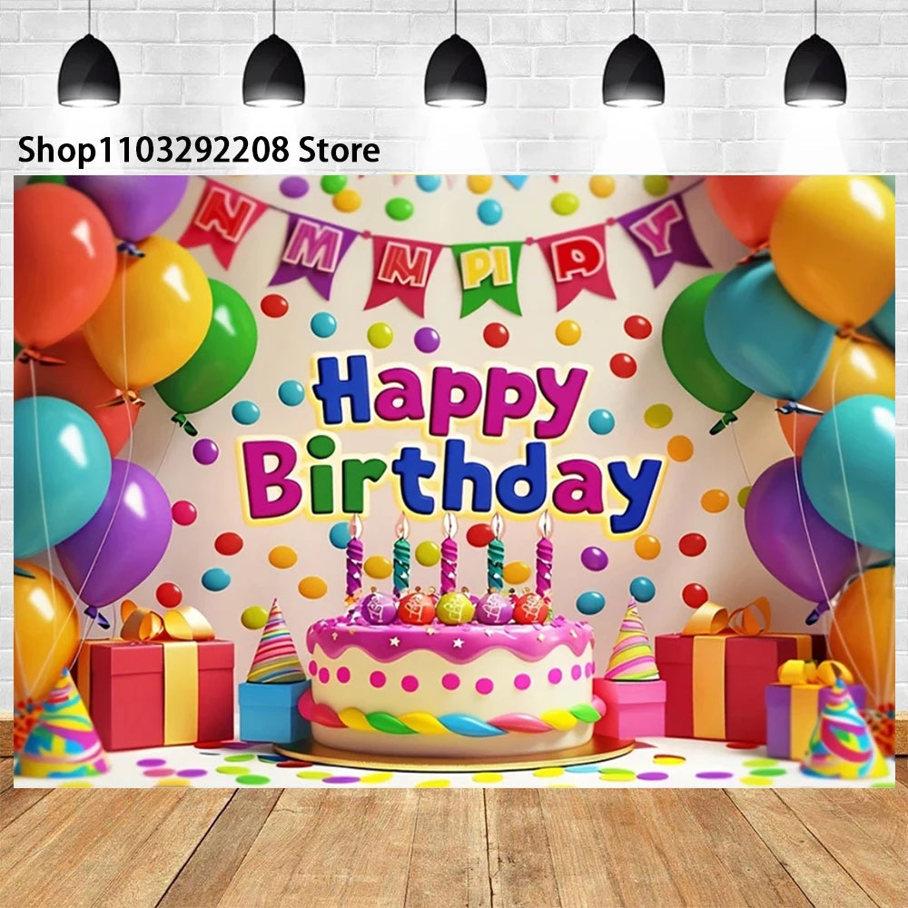 Neon Floral Pink Heart Theme Grass Happy Birthday Cake Neon Glow in The Dark Party Photography  Girl Background Wall Supplies