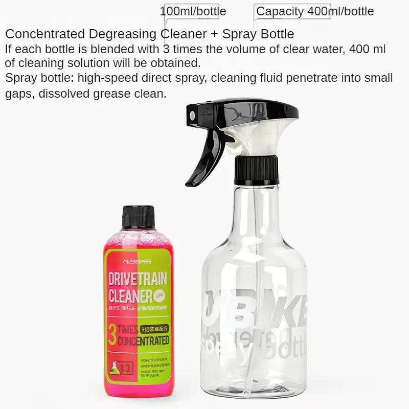 100/350ml Bike Drivetrain Cleaner Bicycle Chain Cleaning Maintenance Liquid Degreaser Spray Bike Chain Cleaner Bicycle Degreaser