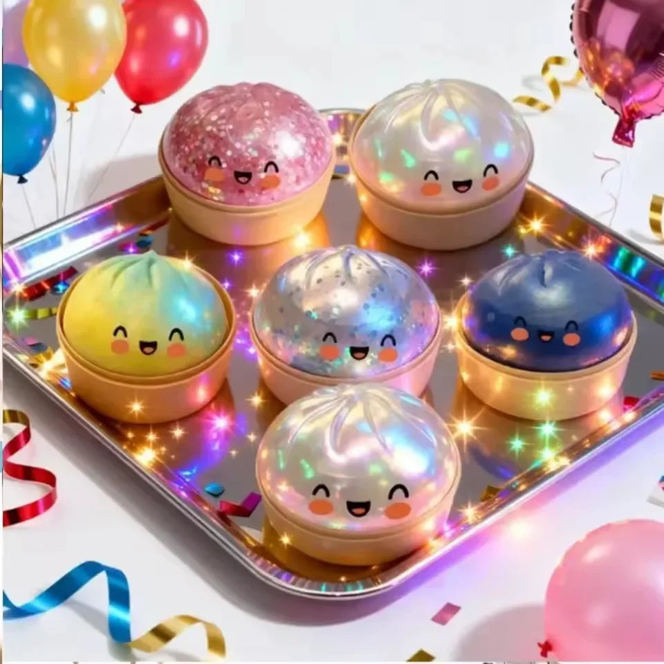 Dumpling Squishy ULTRA RARE Gold Glitter Hidden Edition Dumpling Squishies