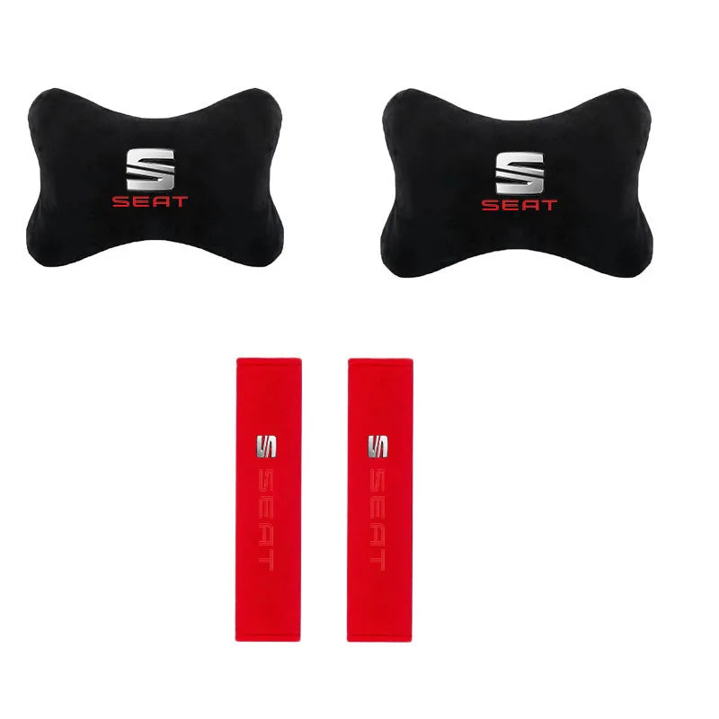 Car Headrest Lumbar Rest Cushion Neck Support Neck Pillow for Seat Leon IBIZA Arona Arosa Ateca Cordobe Exeo Mii Tarraco Leon