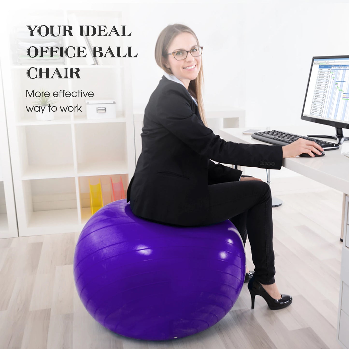 45CM/75CM Yoga Pilates Soft Big Balls Gym For Fitness Workout Exercise Balls Thickened Explosion Proof Home Pvc Equipmen