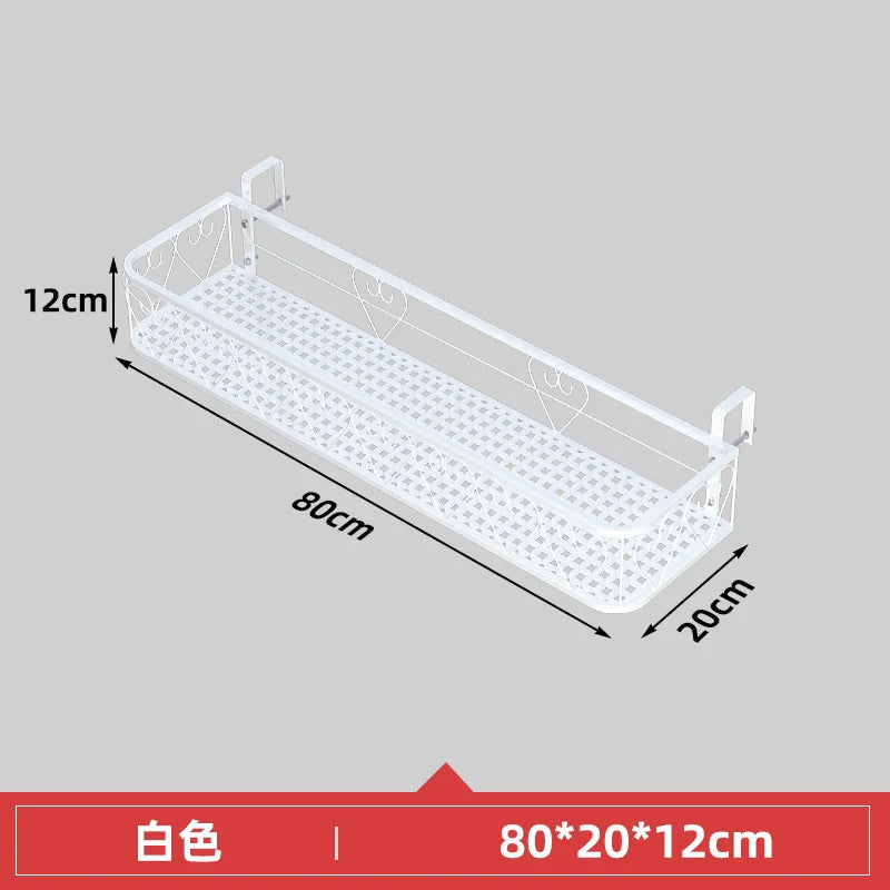 Balcony Flower Holder Hanging Planter Bracket for Railing Vertical Plant Shelves for Succulents Outdoor Gardening Storage Rack