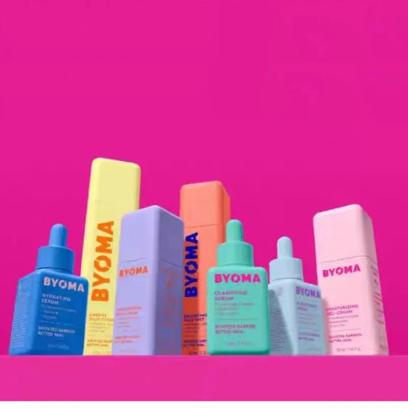 BYOMA Skincare Set Phyto-Mucin Glow Serum Moisturizing Gel Cream Deeply Hydrates Hydrating Milky Toner Repairs Barrier Skincare