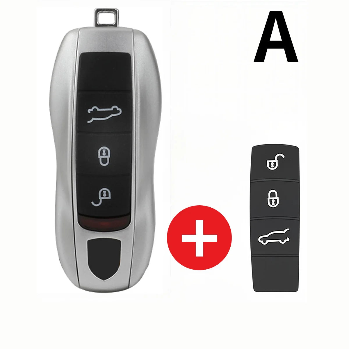 For Porsche Panamera Carrera Macan Boxster Cayman Cayenne Taycan 911 970 981 991 Car Smart Remote Key Case Fob Covers Set Shell